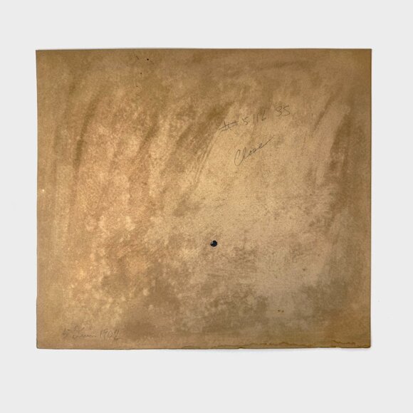 Antique 1902 Watercolor Painting - Montreal Harbor Boat Seascape - Picture 3 of 4